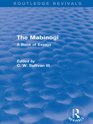 cover image of The Mabinogi (Routledge Revivals)